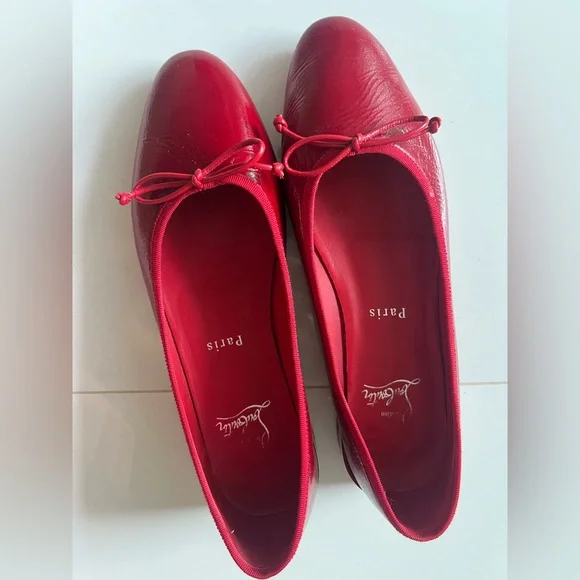Christian Louboutin - Sweetie Jane Flat - Red - 38.5 - Picture 1 of 12